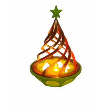 Choinka podświetla tealight